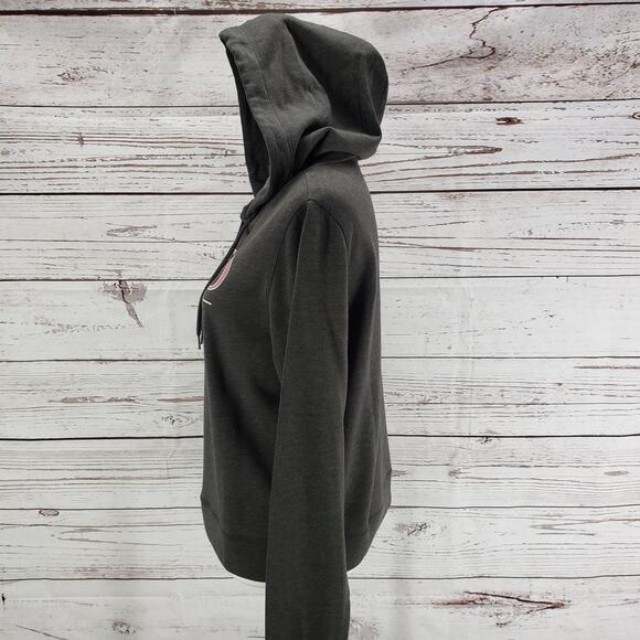 Aeropostale New Eighty Seven Gray Pullover Hoodie Size Medium - Picture 3 of 11